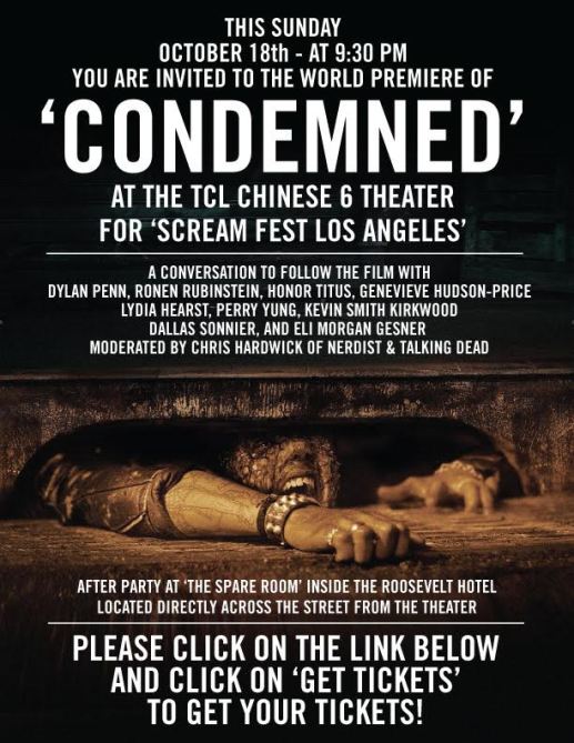 Condemned Screamfest poster